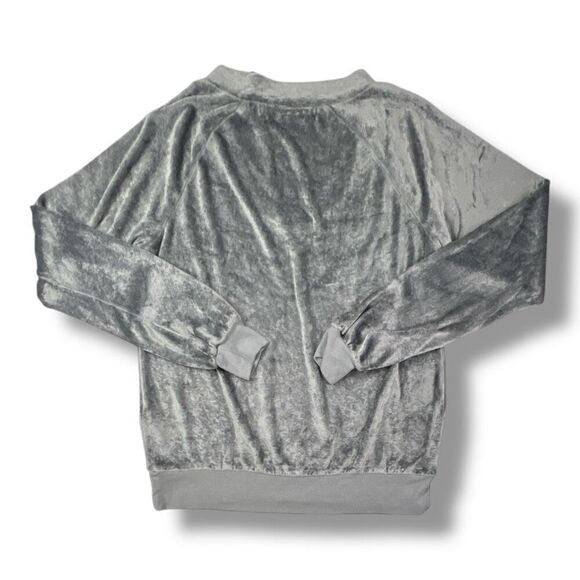 Michael Stars Velour Silver Cinder Grey Size Extra Small - Picture 4 of 6